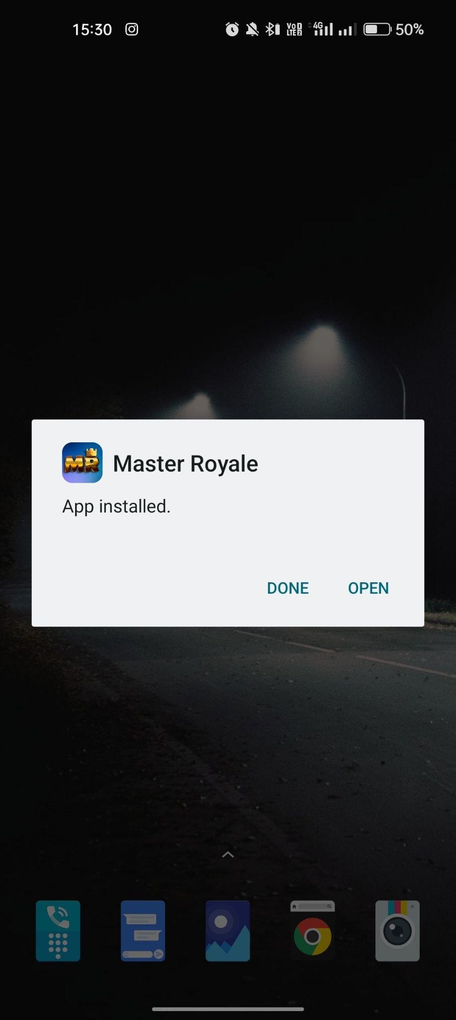 Master Royale Infinity apk installed