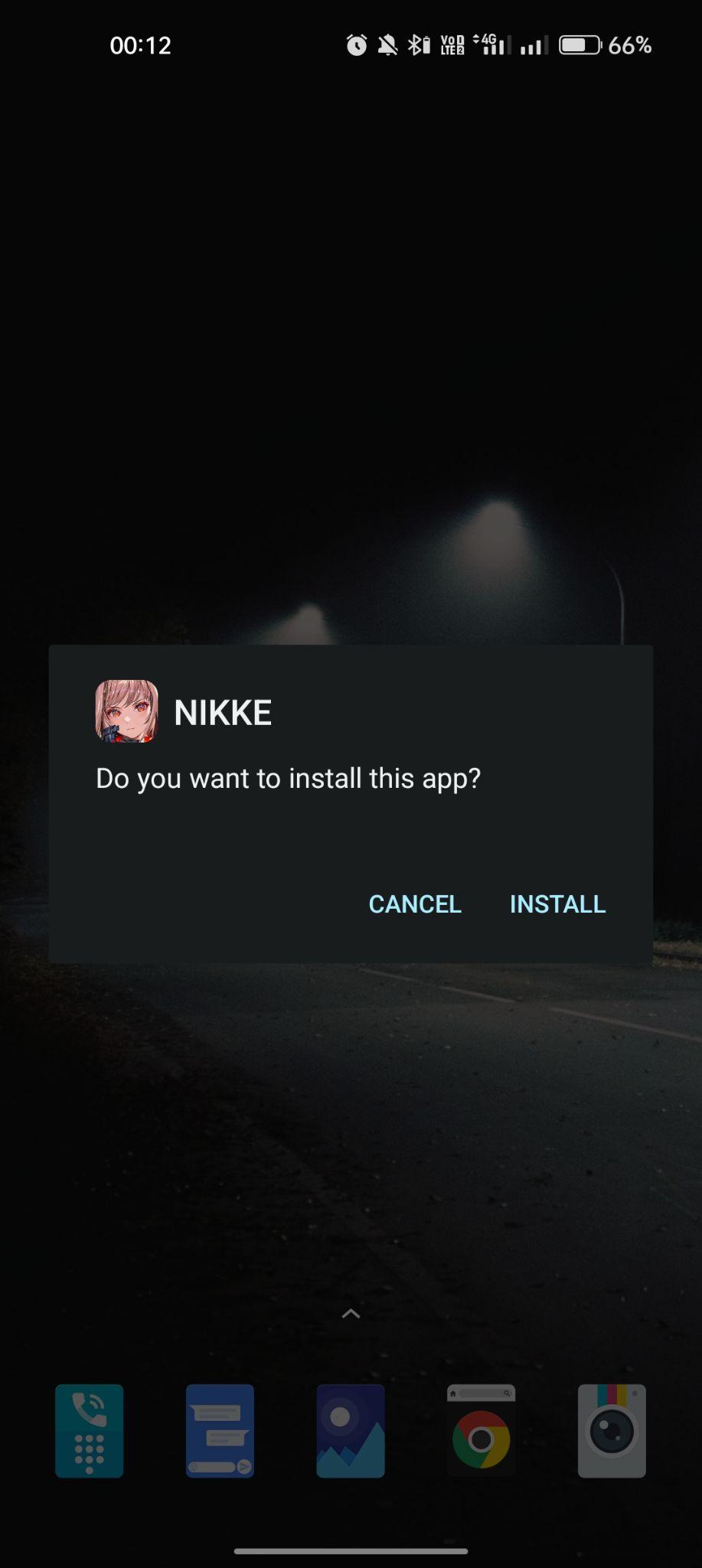 click on install