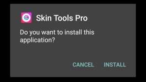 Install Skin Tools by tapping the Install option