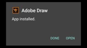 Adobe Illustrator Draw successfully installed