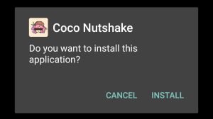 Tap Install to install Coconut Shake