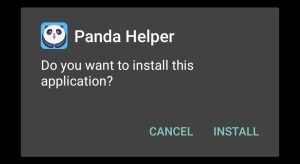 Tap Install to install Panda Helper