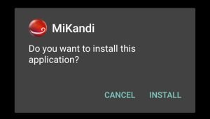 Tap on Install option to install Mikandi