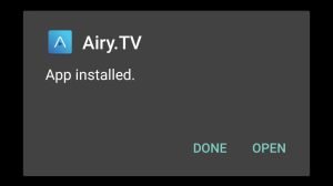 Airy TV successfully installed