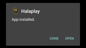 HalaPlay successfully installed