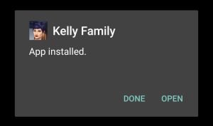 Kelly Family successfully installed
