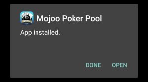 Mojoo Poker Pool successfully installed