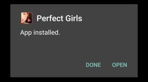 Perfect Girls successfully installed