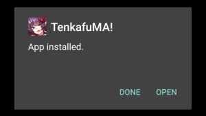 Tenkafuma MOD successfully installed
