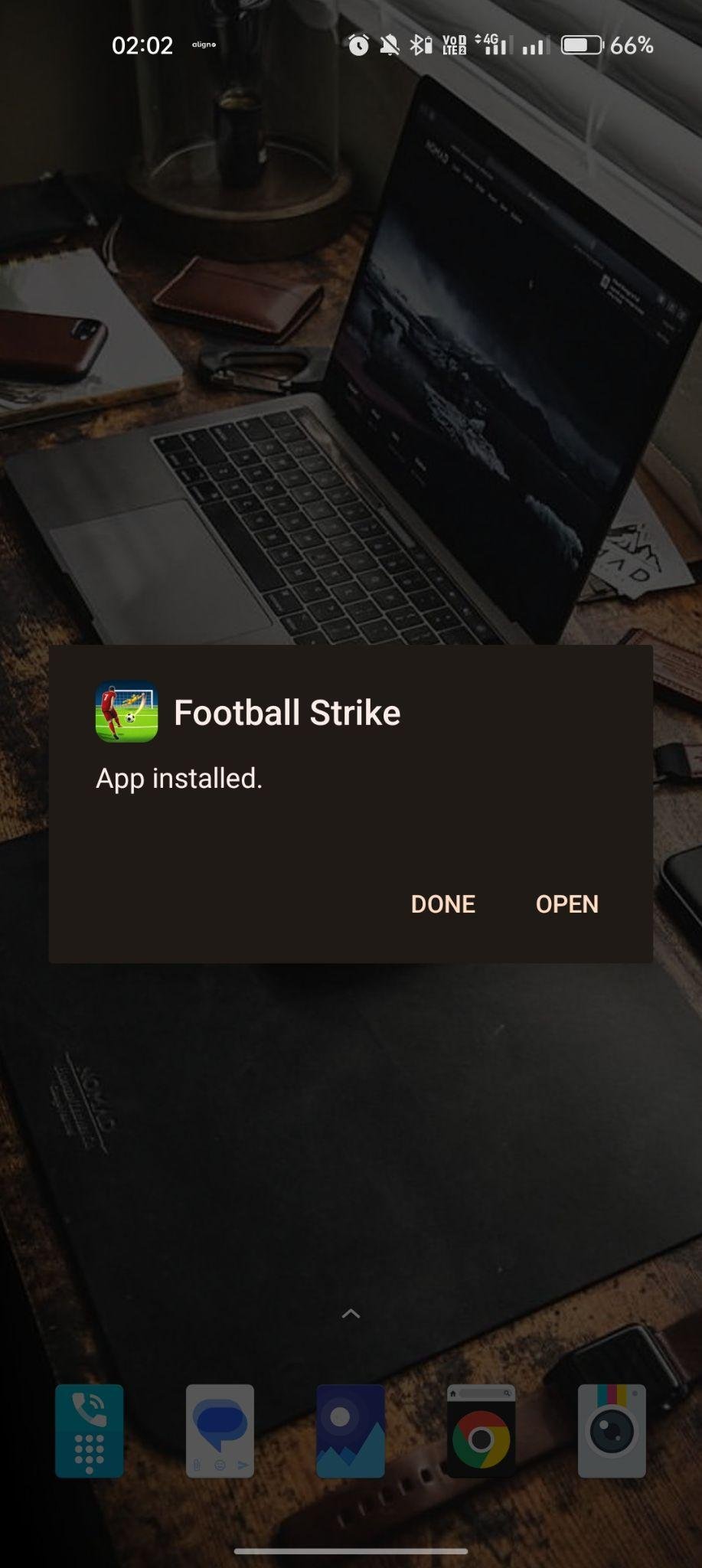 Football Strike apk installed