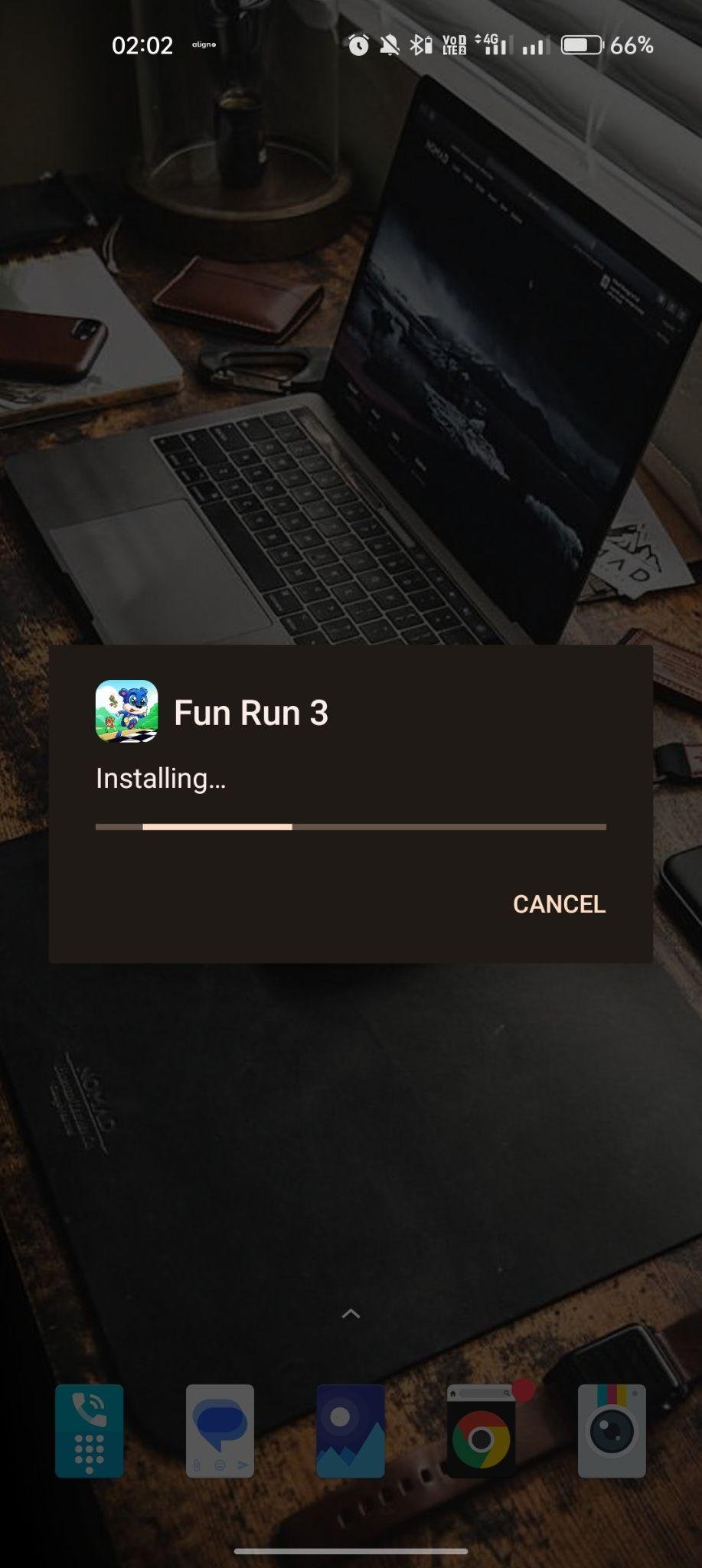 Fun Run 3 apk installing