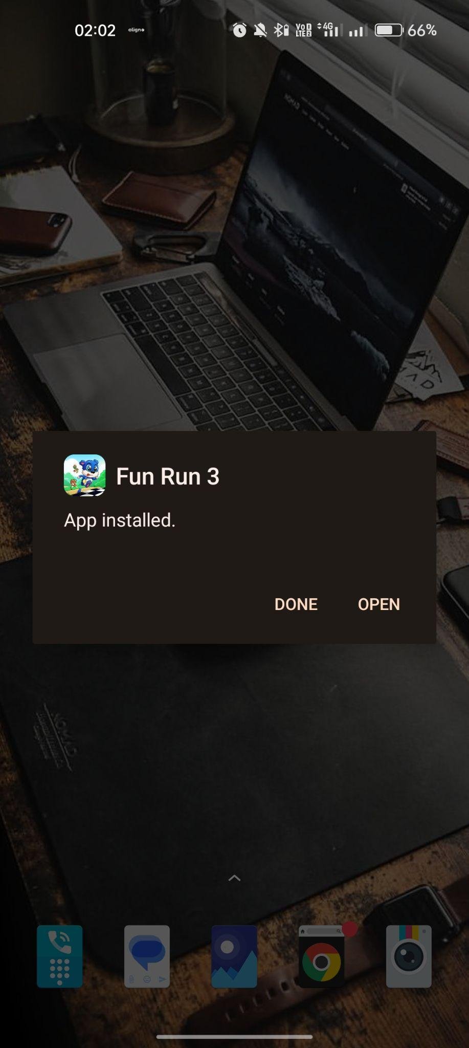 Fun Run 3 apk installed