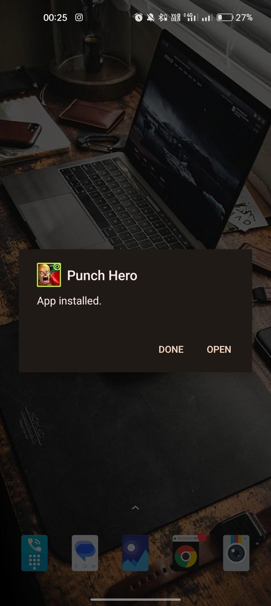 Punch Hero apk installed