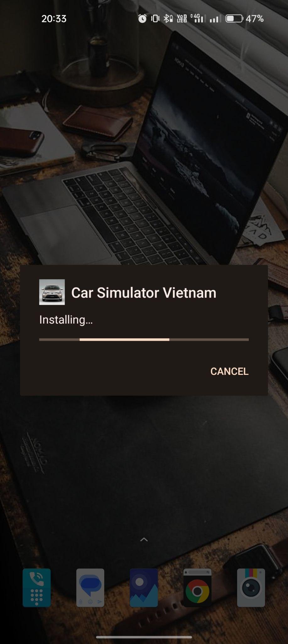 Car Simulator Vietnam apk installing