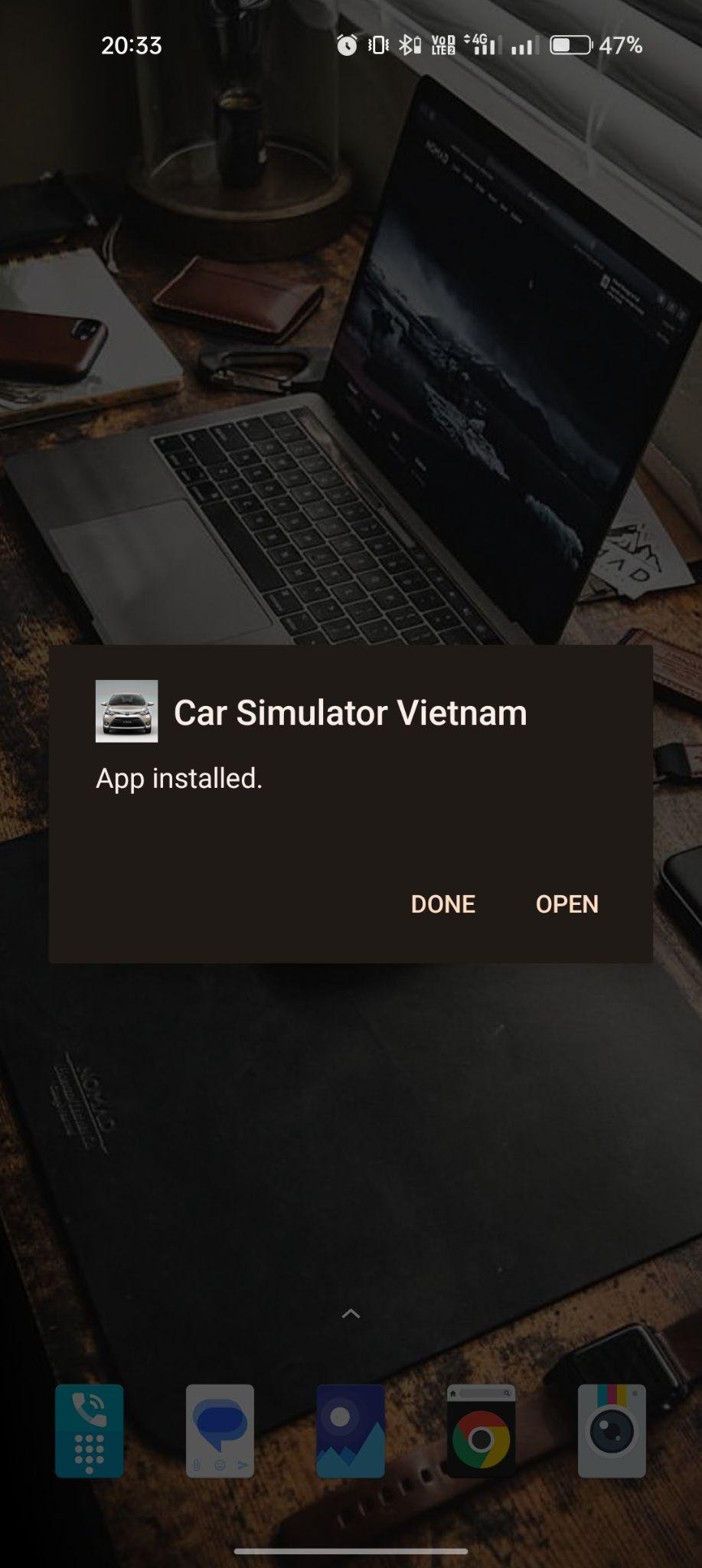 Car Simulator Vietnam apk installed