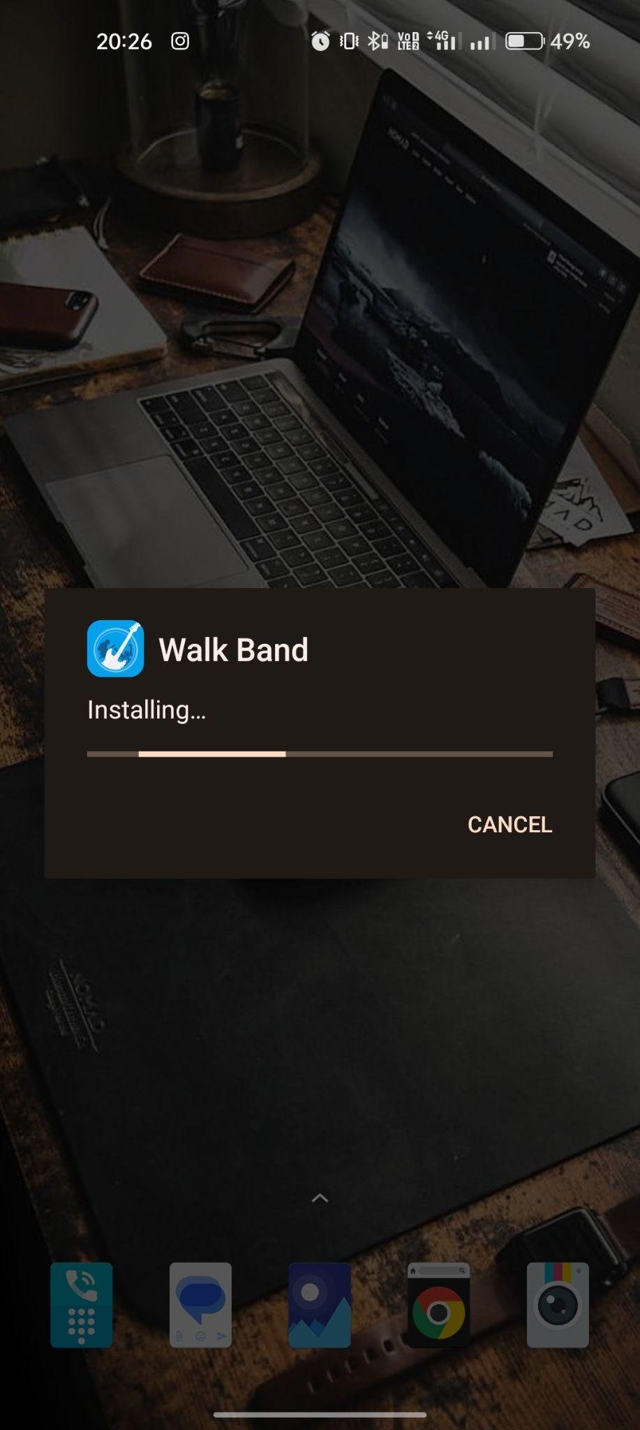 Walk Band apk installing