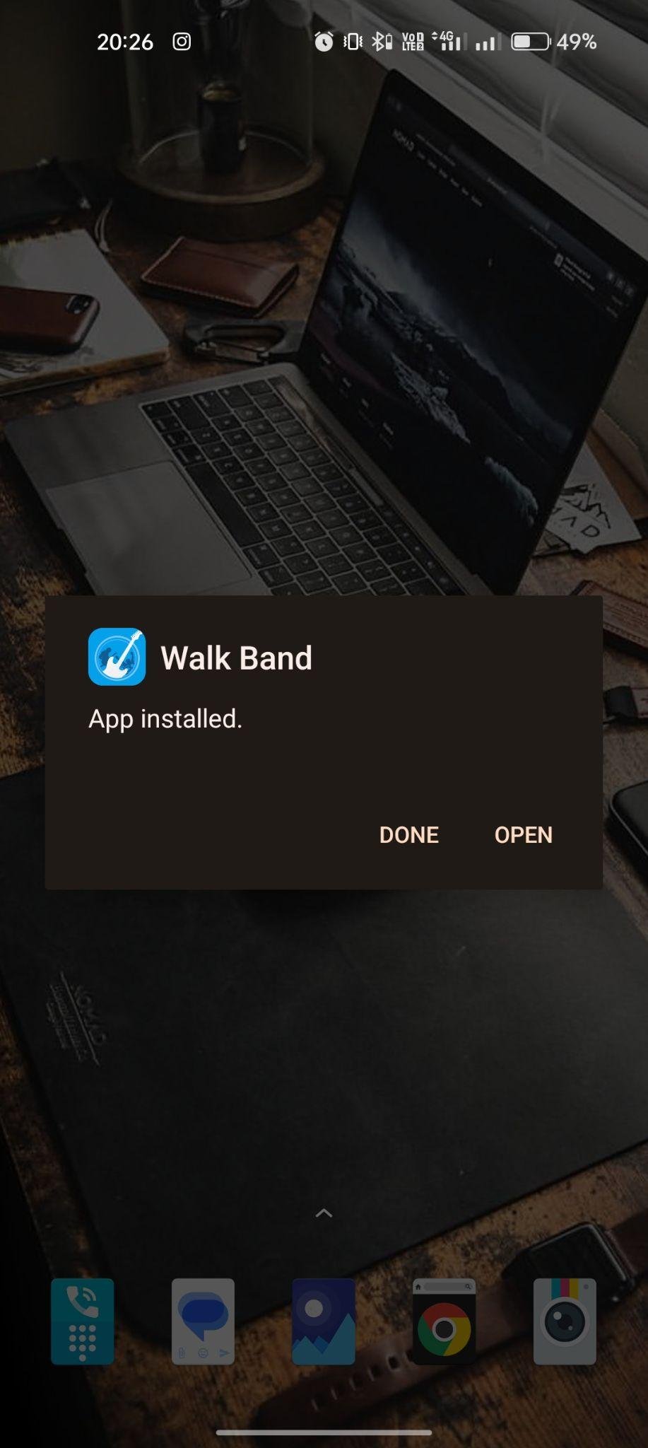 Walk Band apk installed