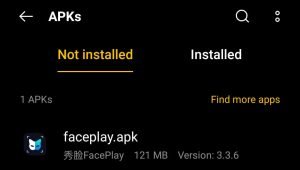 find FacePlay Apk for installation