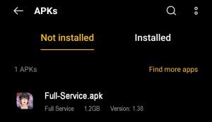 locate Full Service APK file