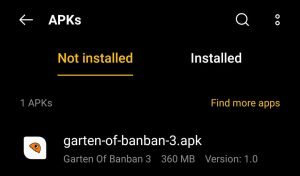 locate the Garten of Banban 3 Apk in Downloads