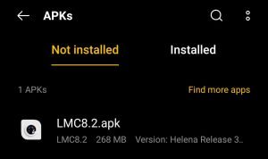 locate the LMC8.2 APK file in your local storage