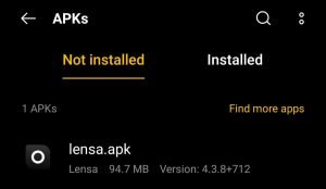 Find Lensa APK for installation