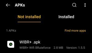 locater WIBR+ APK File in File Manager