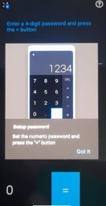 set up your HideX Calculator Lock password