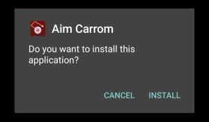 start installing Aim Carrom