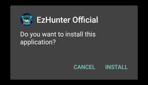 start EZ Hunter FC installation
