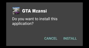 start installing GTA Mzansi Apk
