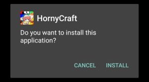 start installing HornyCraft