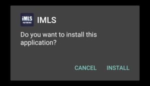 start installing IMLS APK