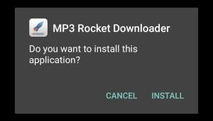 start installing MP3 Rocket