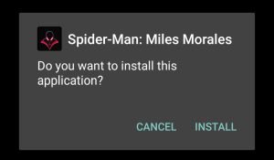 start Spiderman Miles Morales installation