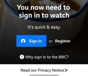 register or login to BBC iPlayer