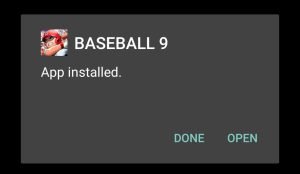Baseball 9 Mod successfully installed