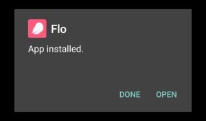 Flo Ovulation & Period Tracker successfully installed