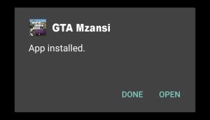 GTA Mzansi successfully installed