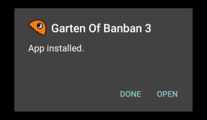 Garten of Banban 3 successfully downloaded