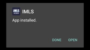 IMLS successfully installed