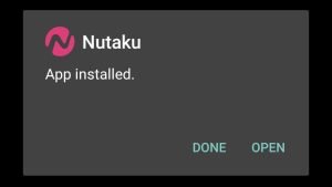 Nutaku successfully installed