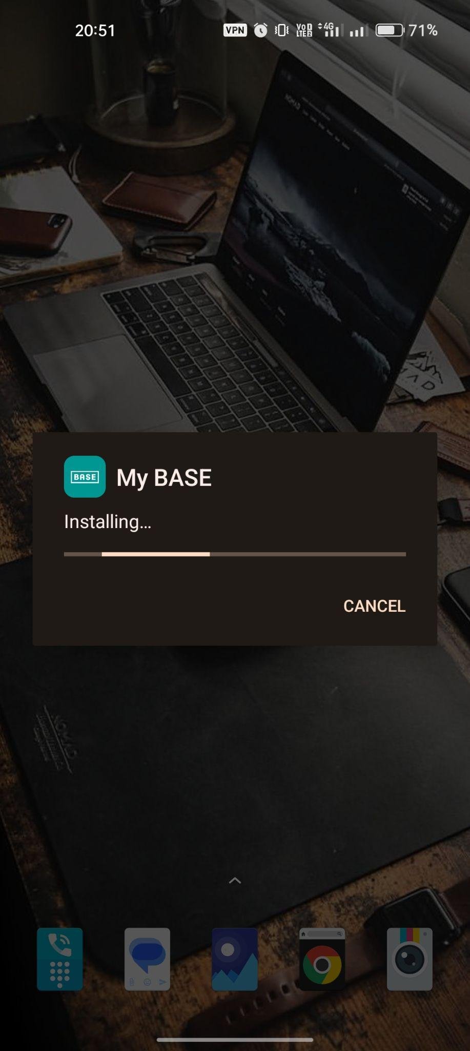 BASE apk installing
