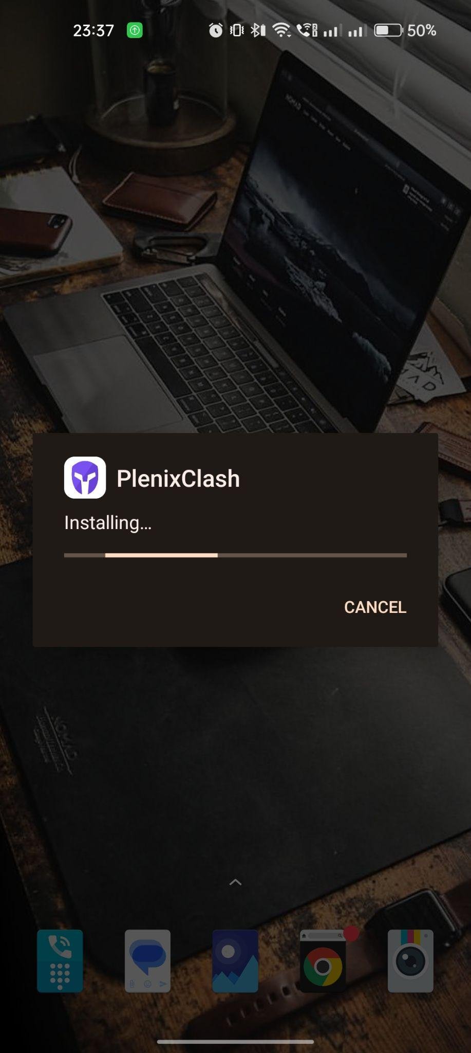 PlenixClash apk installing