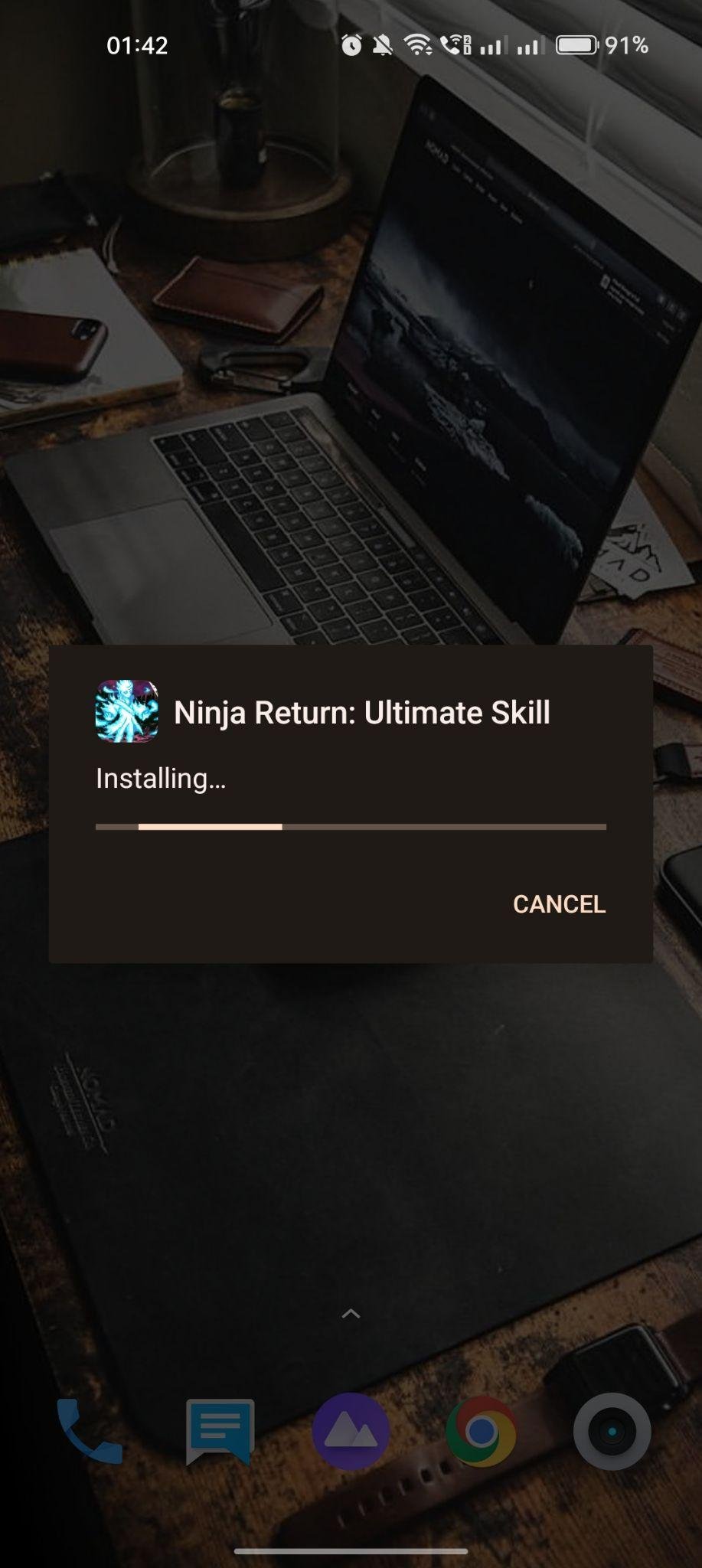 Ninja Return apk installing
