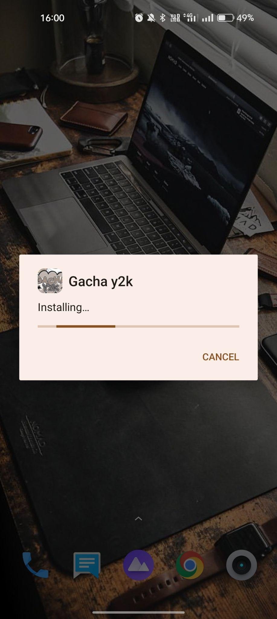 Gacha Y2K apk installing
