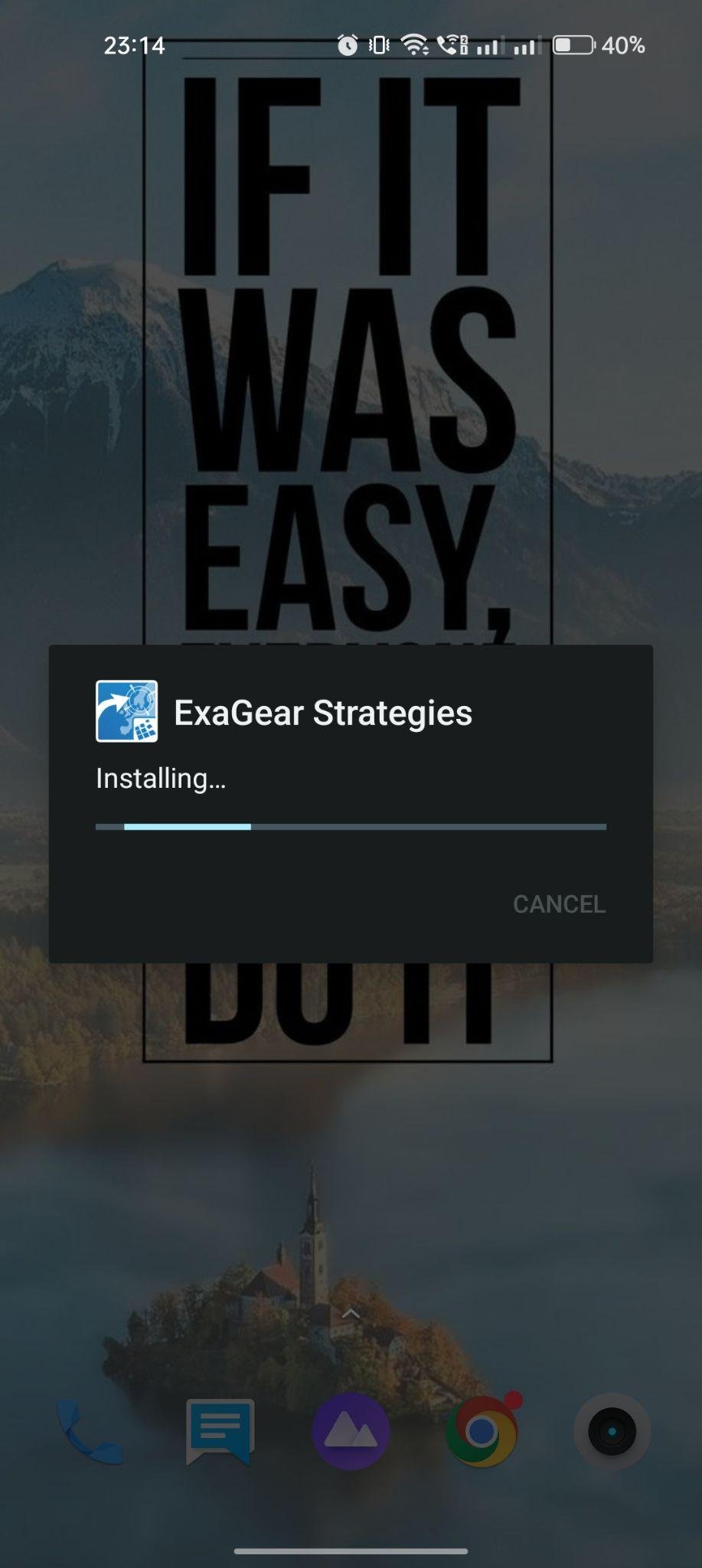 ExaGear Strategies apk installing