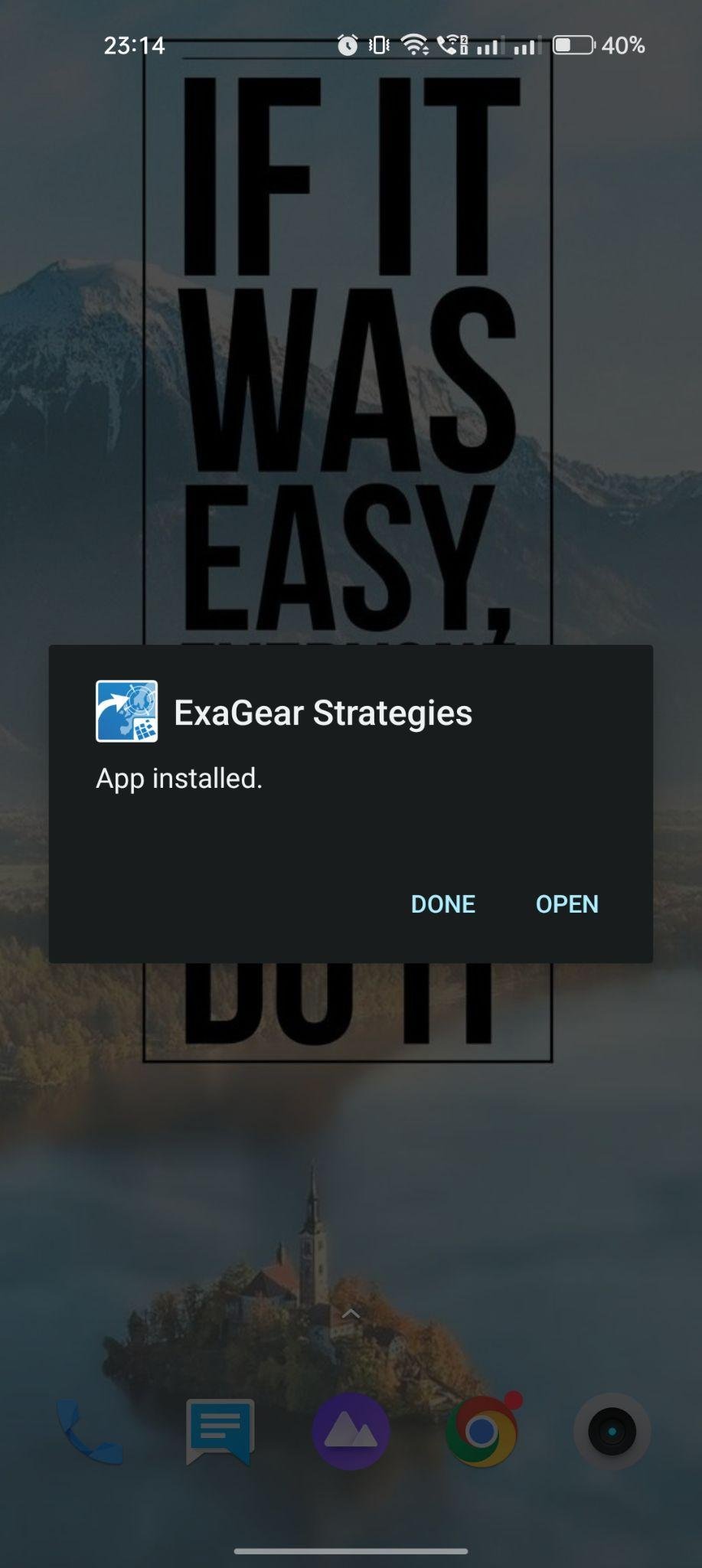 ExaGear Strategies apk installed