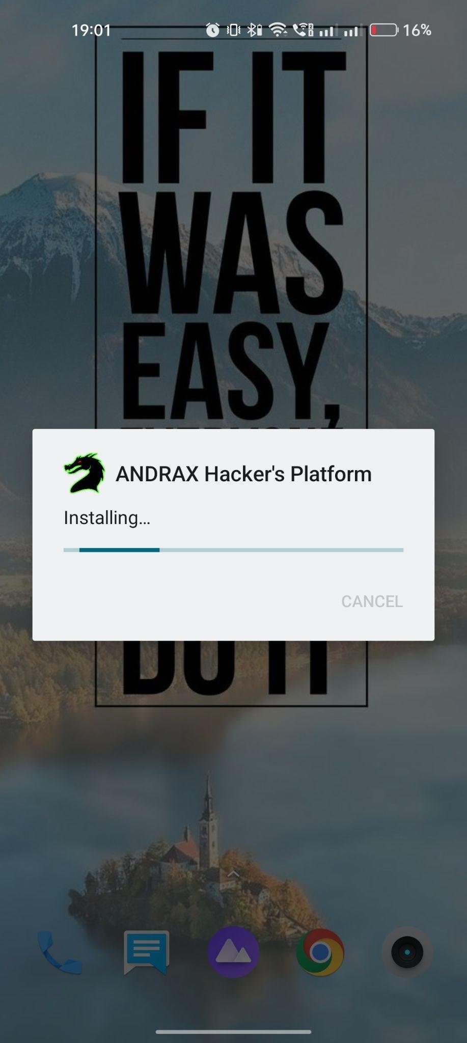 Andrax apk installing