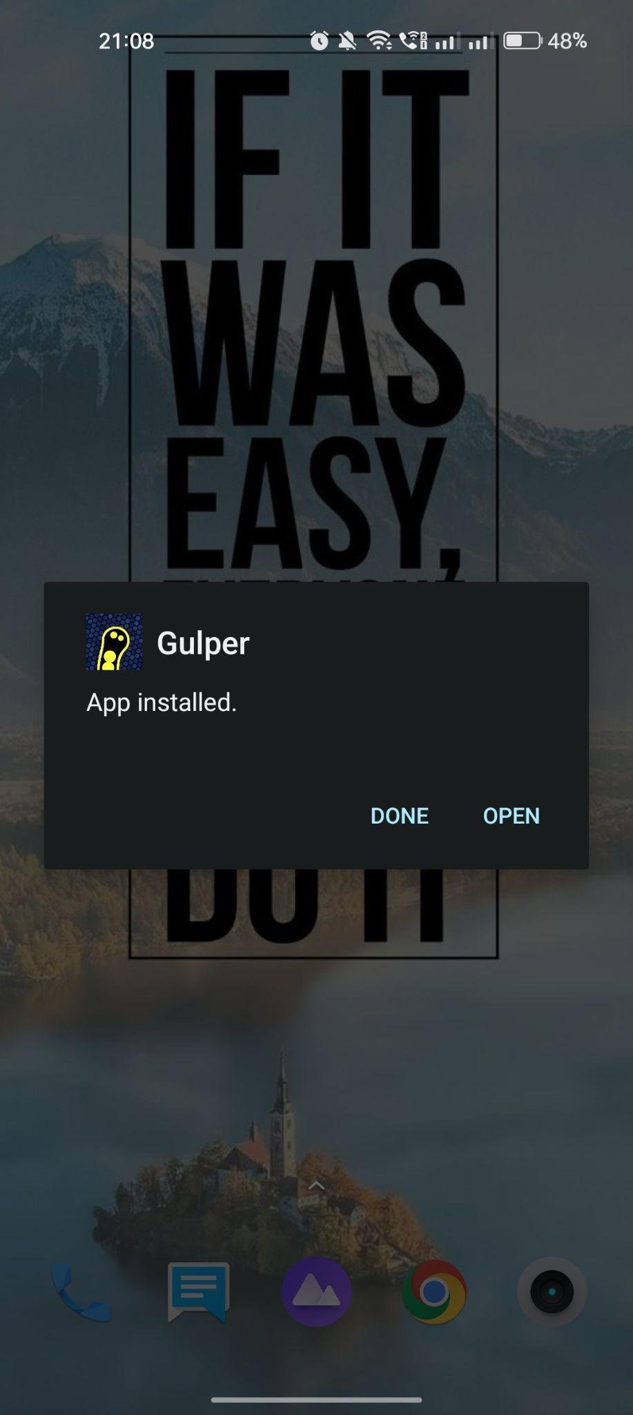 Gulper.io apk installed